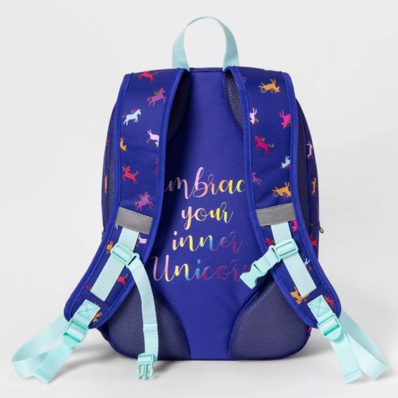 17" Unicorn Kids' Backpack Dark Blue - Cat & Jack™ - Picture 2 of 4